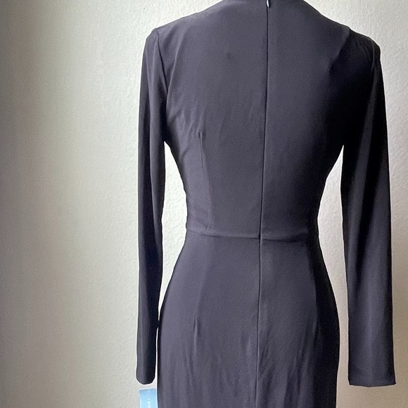 London Times Black Long Sleeve Dress - Picture 2 of 4